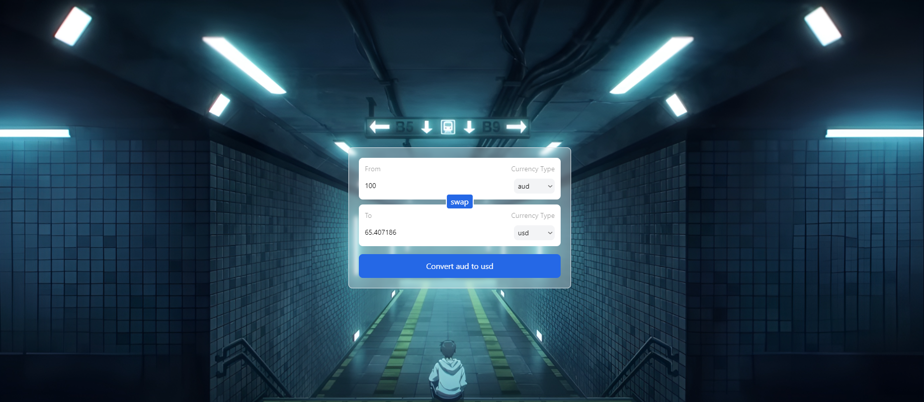 An image of the Currency Converter project.
